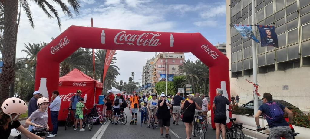 Ciclovía Litoral de Alicante durante la Semana Europea de la Movilidad 2025